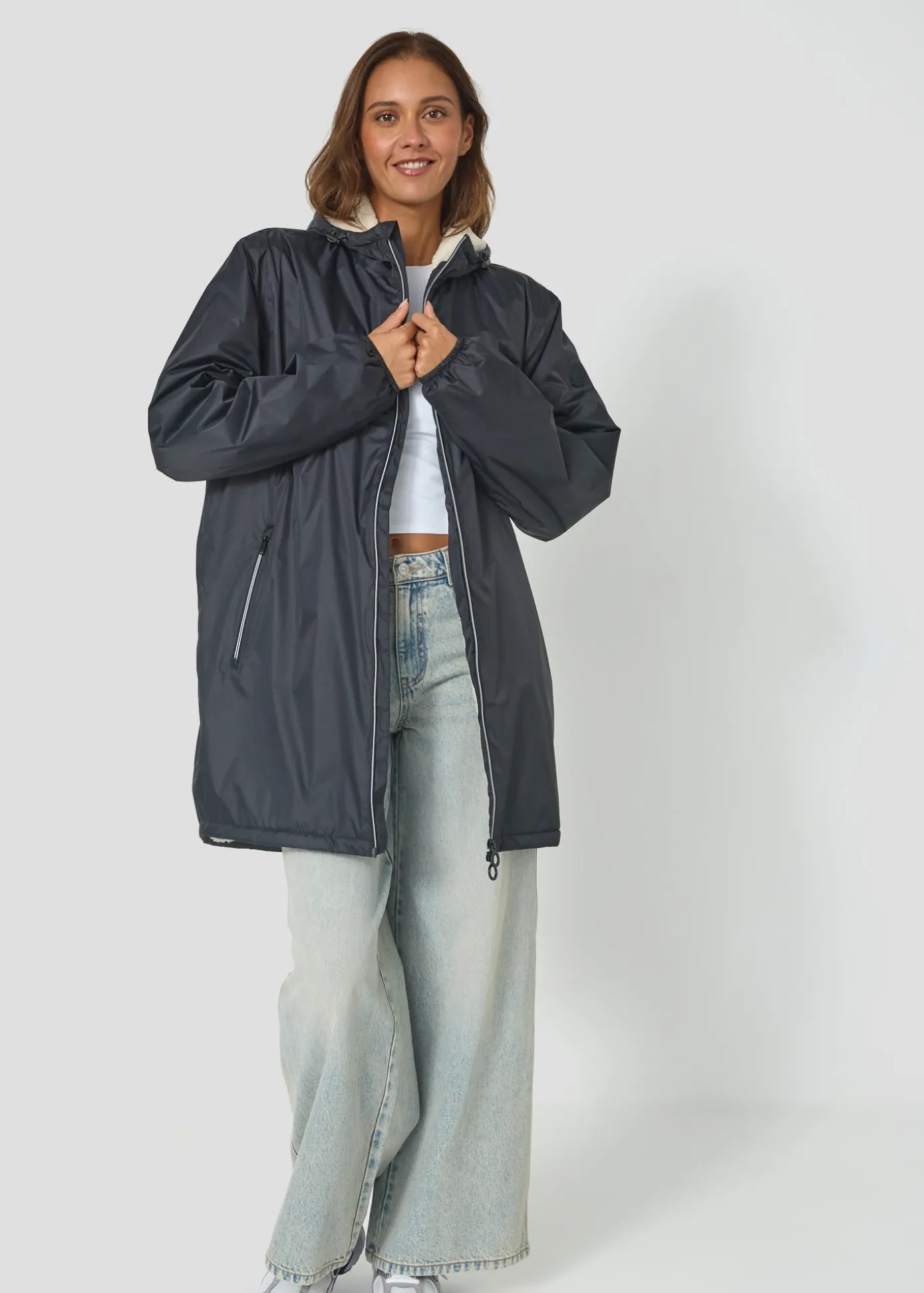 Imperméable Mixte doublé Noir Glen sherpa