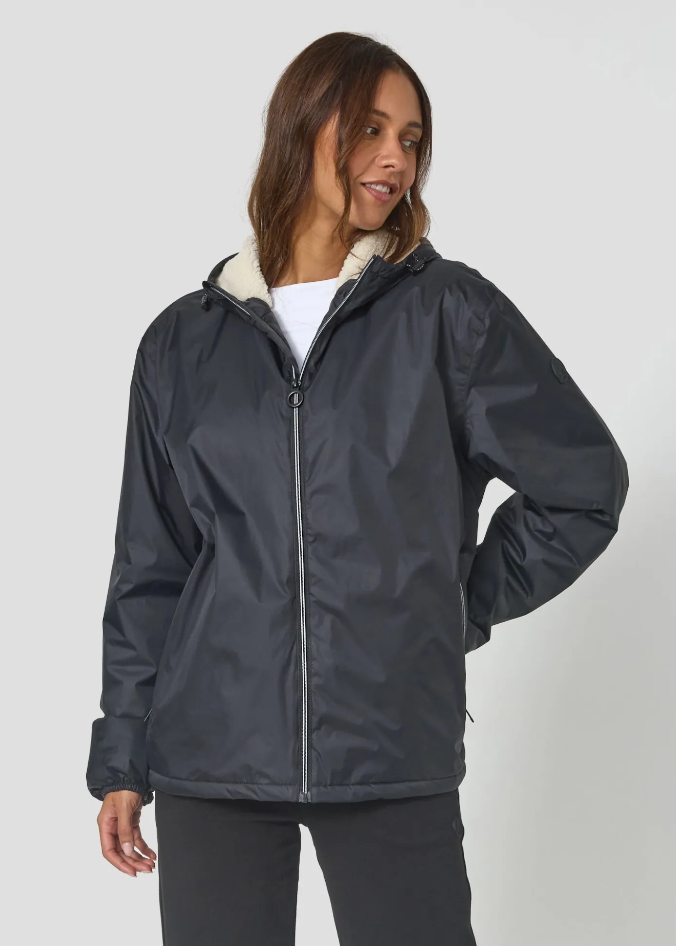 Imperméable Mixte doublé Noir Glaic sherpa