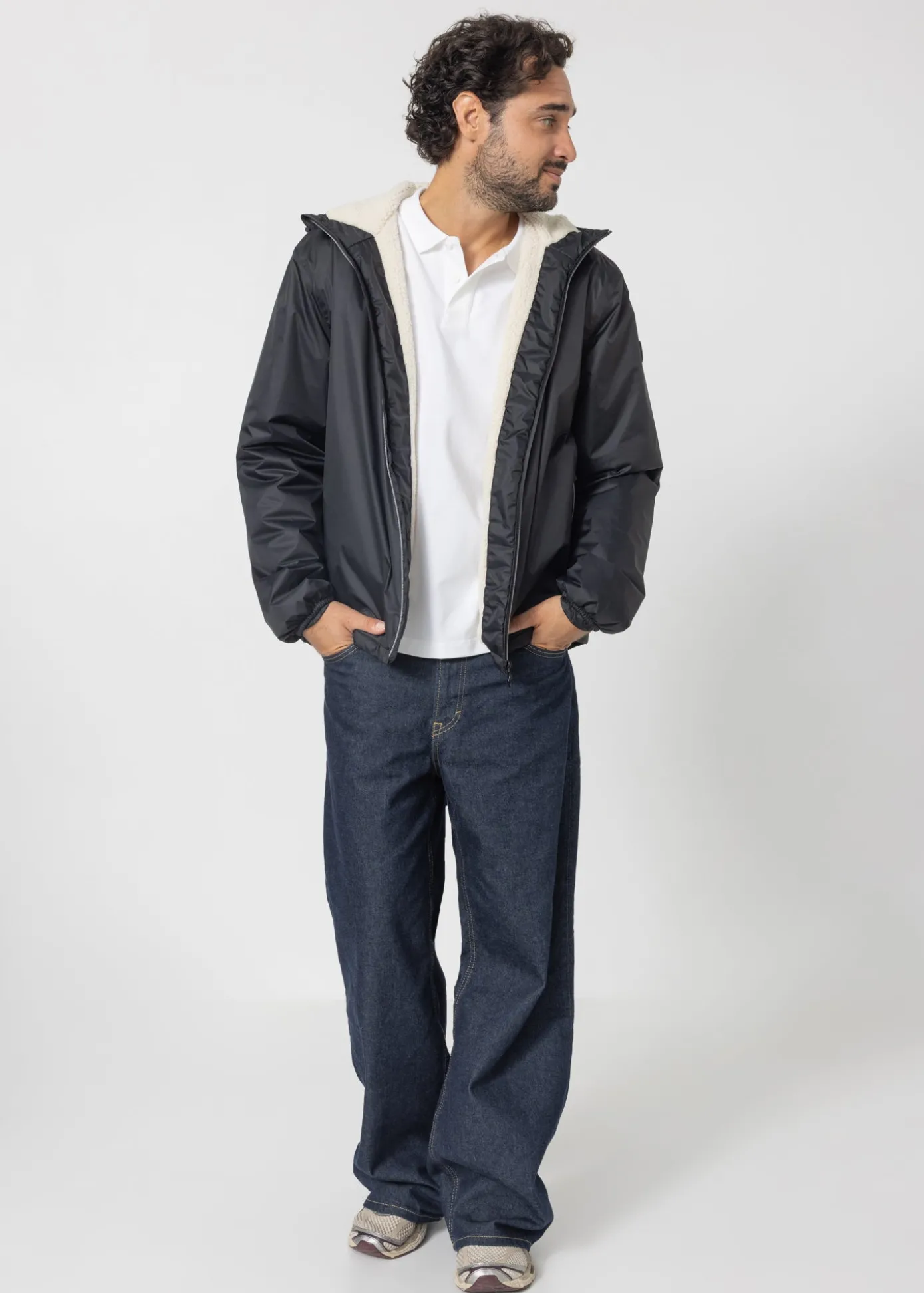 Imperméable Mixte doublé Noir Glaic sherpa