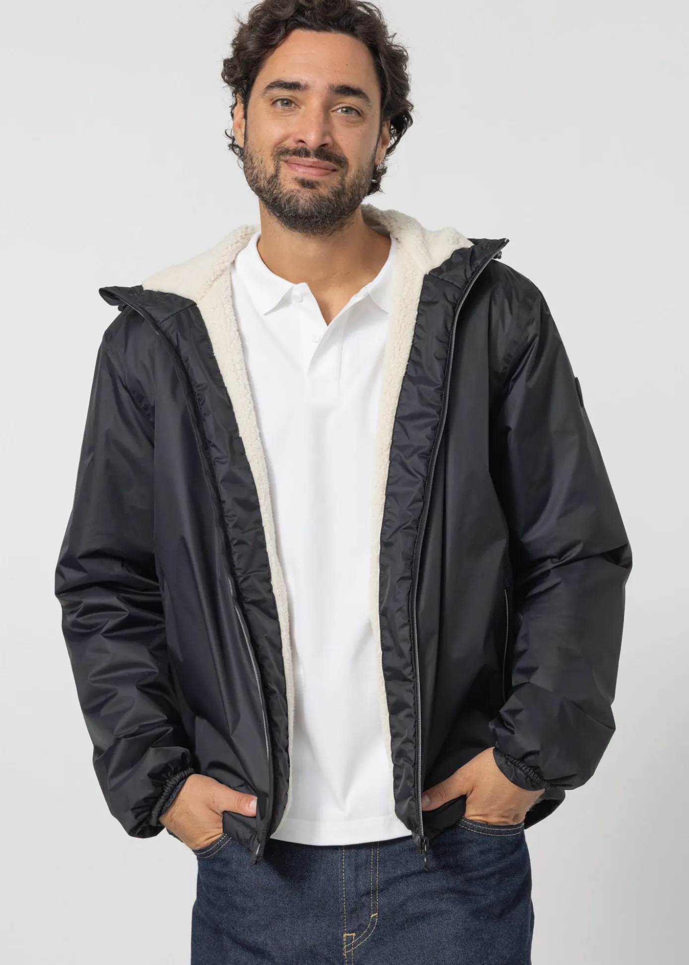 Imperméable Mixte doublé Noir Glaic sherpa