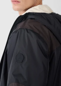 Imperméable sherpa long Noir Hallin sherpa