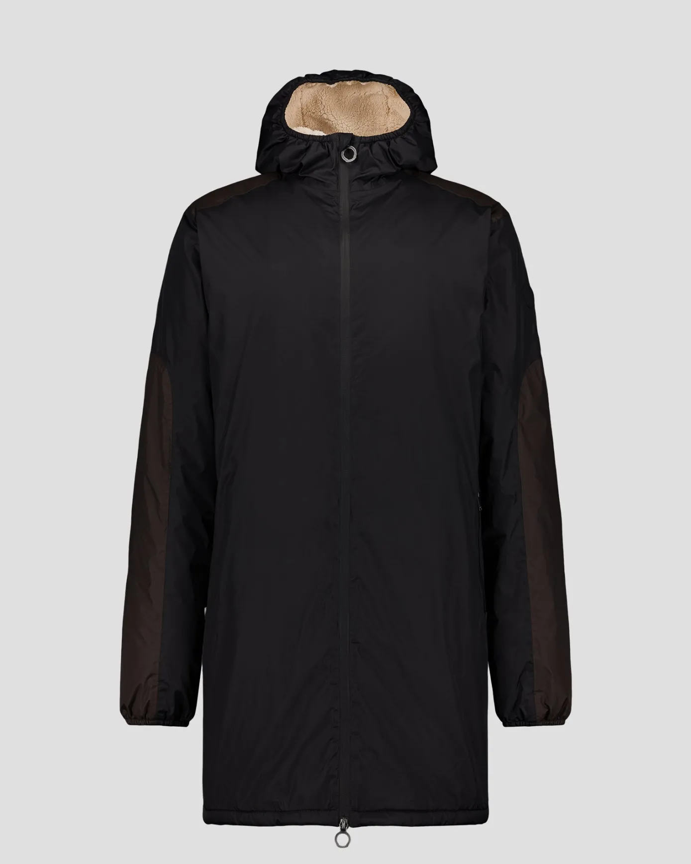 Imperméable sherpa long Noir Hallin sherpa