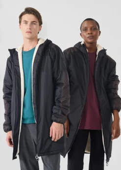 Imperméable sherpa long Noir Hallin sherpa