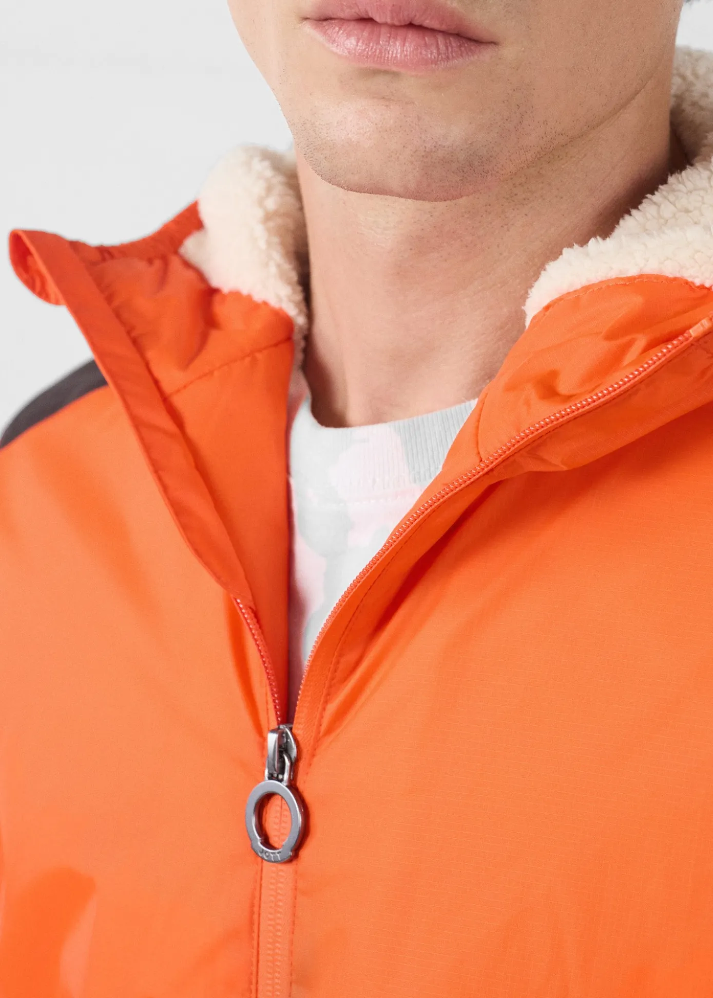 Imperméable sherpa Rouge feu Dippen sherpa