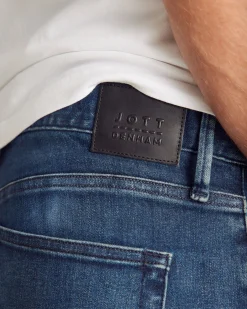 Jean homme coupe slim Bleu moyen Razor JOTT x DENHAM