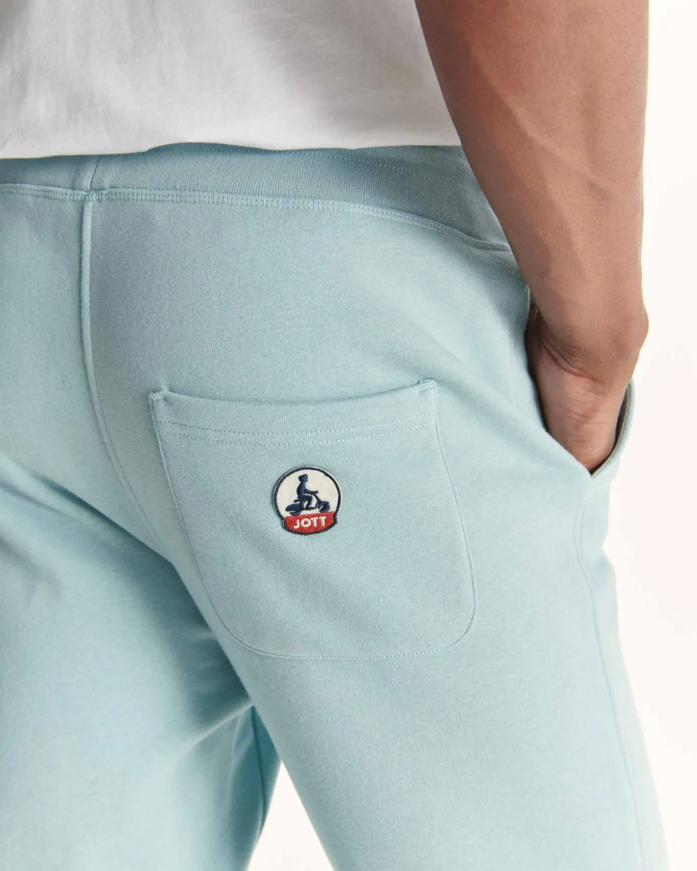 Jogging en coton biologique Iceberg bleu Santiago