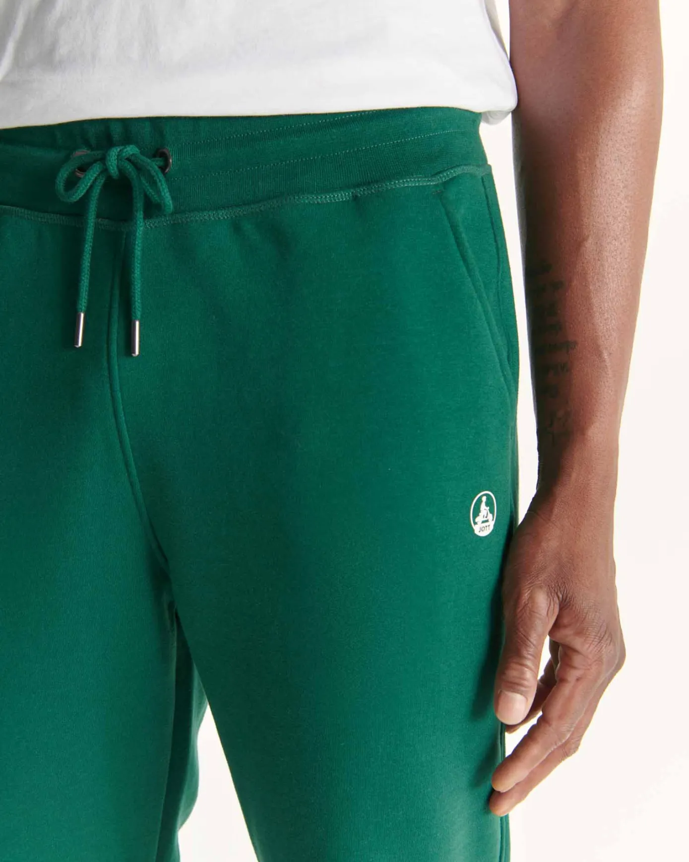 Jogging en coton biologique imprimé Vert foncé Santiago