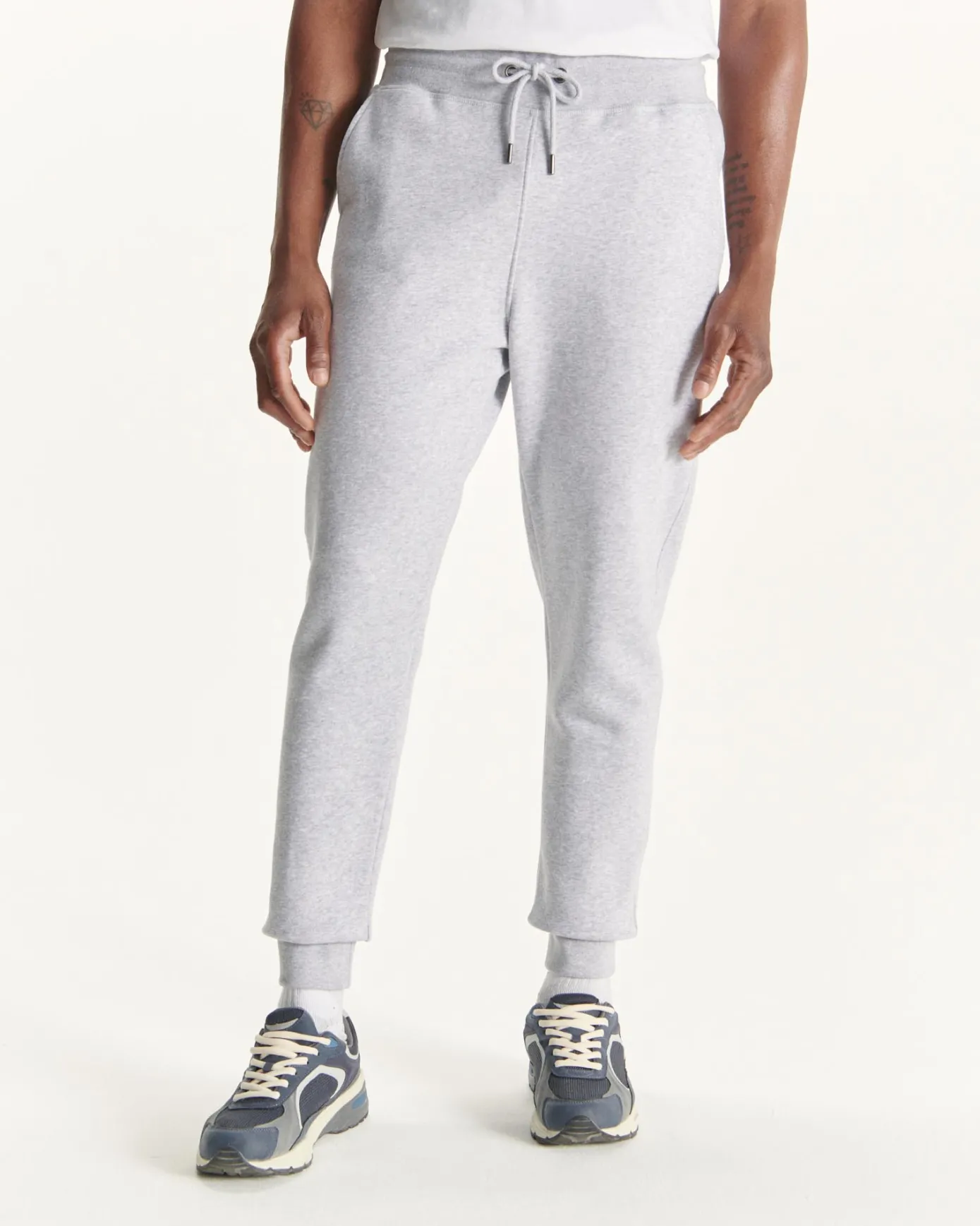 Jogpant homme en coton biologique Gris chiné Santiago