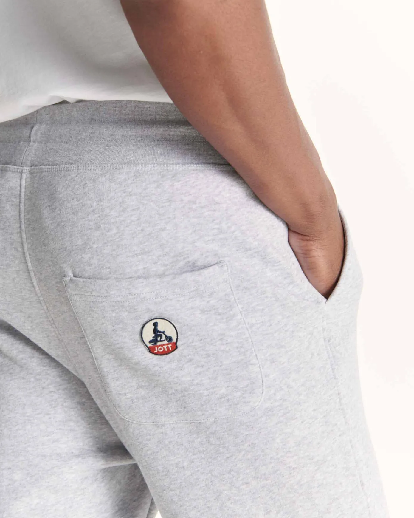 Jogpant homme en coton biologique Gris chiné Santiago