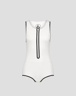 Maillot de bain combinaison une pièce Blanc Kim
