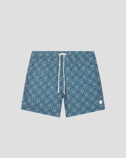 Maillot de bain Mono bleu jeans Ian monogram