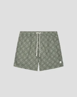 Maillot de bain Mono vert sauge Ian monogram