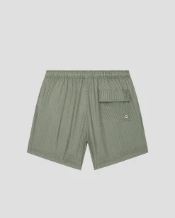 Maillot de bain Vert sauge rayé Ian stripe