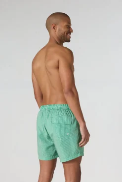 Maillot de bain Vert tropical rayé Ian stripe