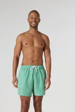 Maillot de bain Vert tropical rayé Ian stripe