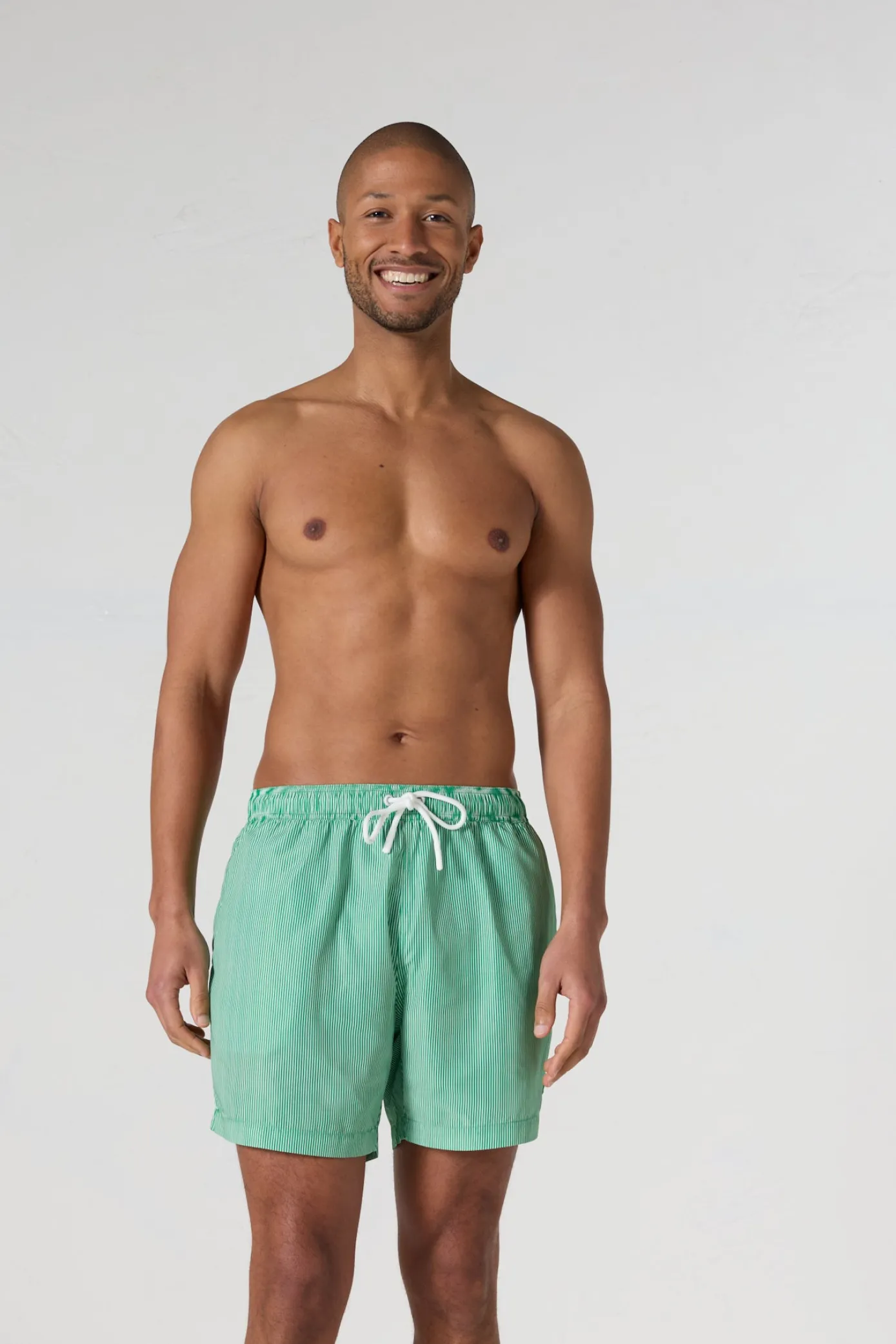 Maillot de bain Vert tropical rayé Ian stripe