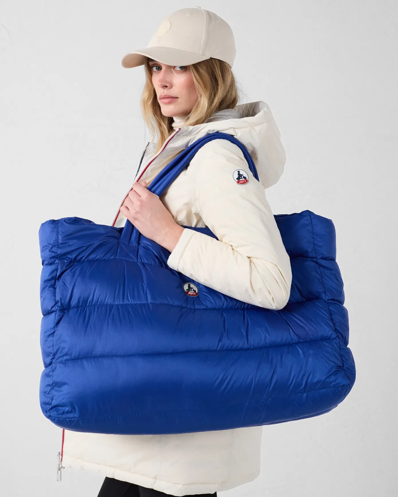 Maxi totebag Bleu cobalt Leina