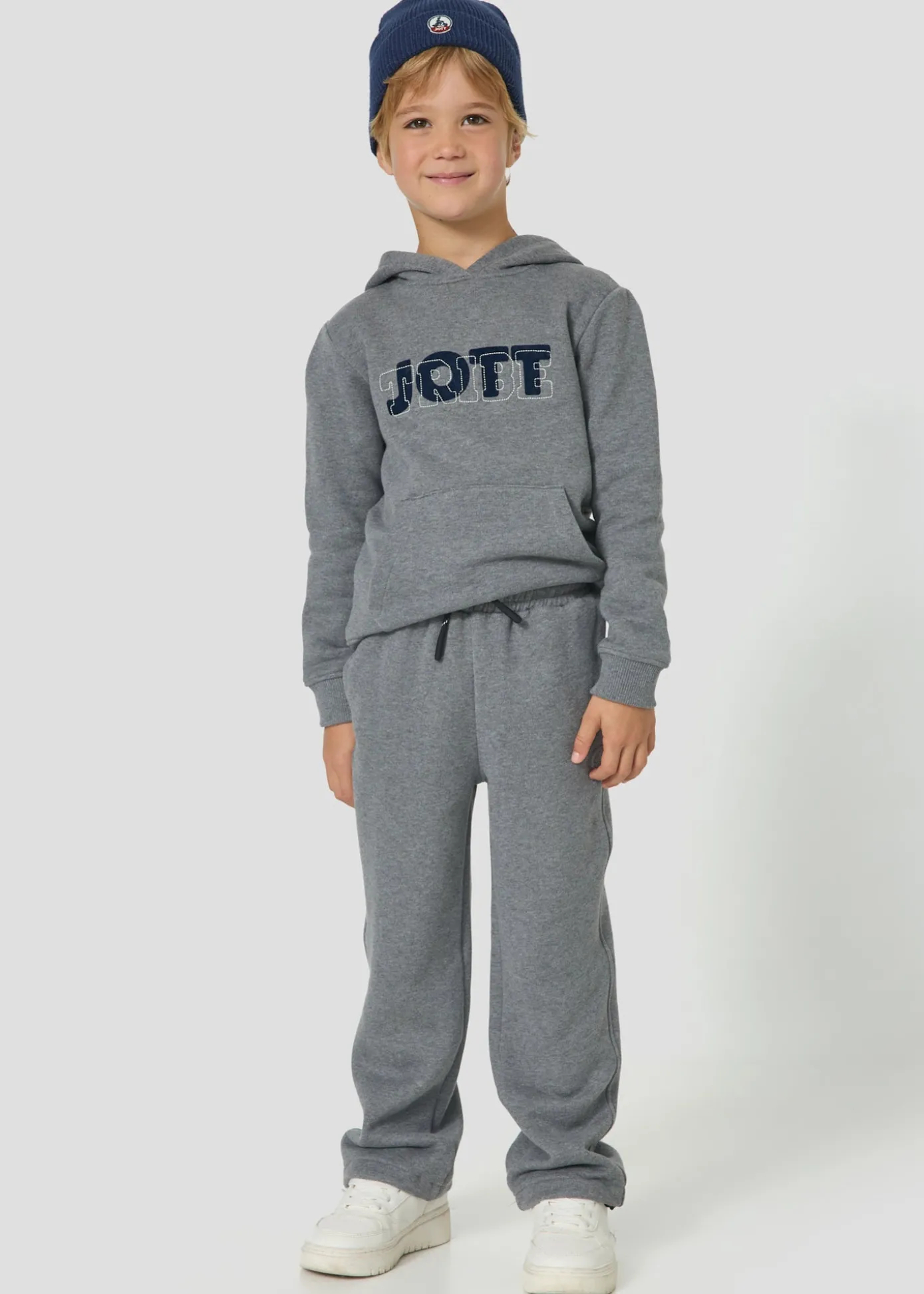 Pantalon de jogging enfant Gris chiné foncé Maloe