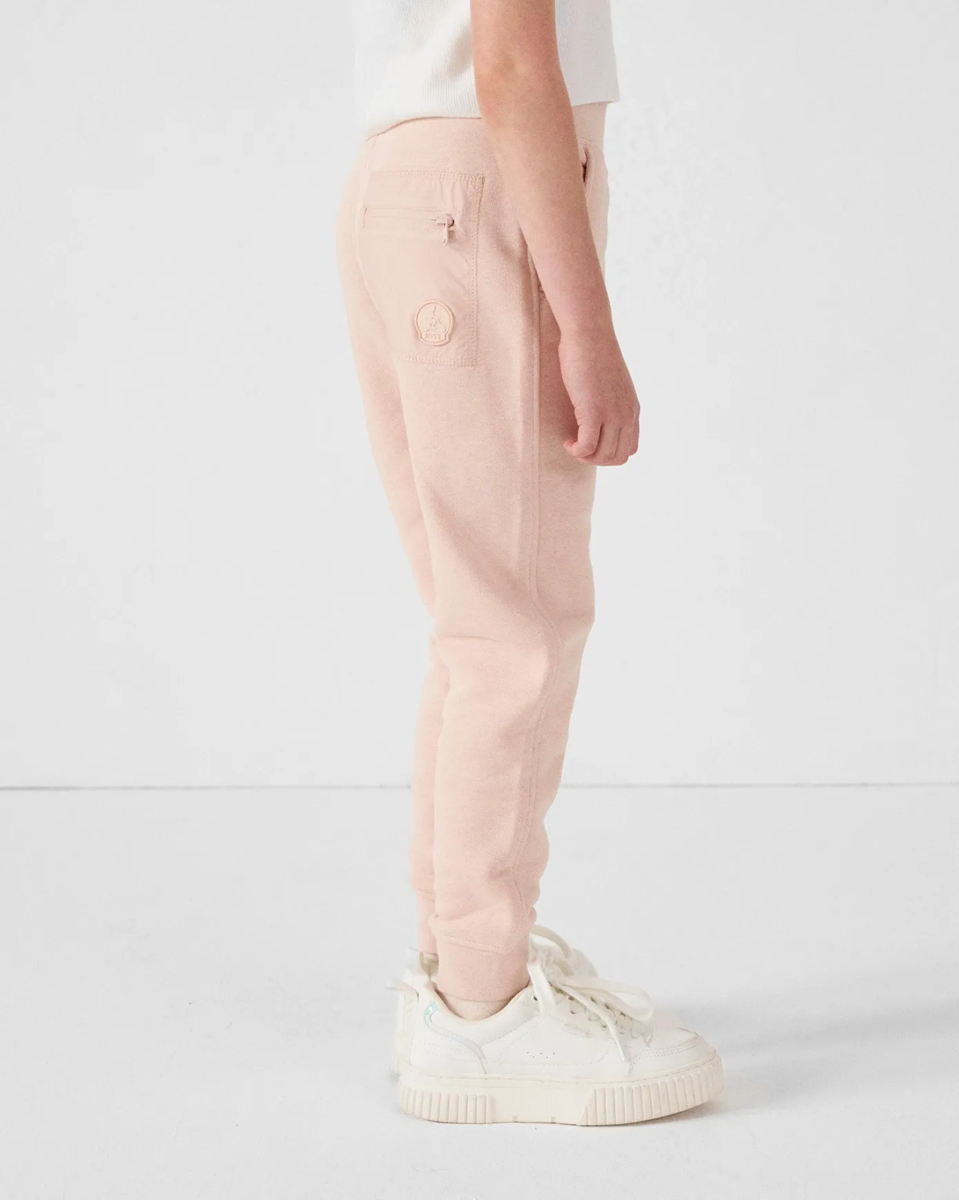 Pantalon de sport enfant en coton Pêche clair Matchu 2.0