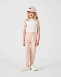 Pantalon de sport enfant en coton Pêche clair Matchu 2.0