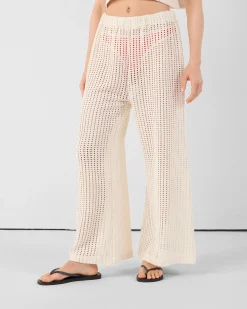 Pantalon en maille de coton Naturel Virginia