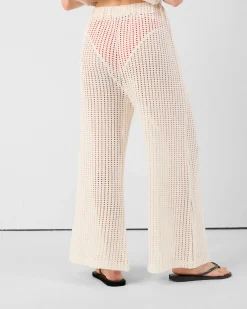 Pantalon en maille de coton Naturel Virginia