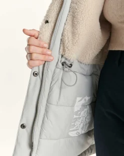 Parka Grand Froid à capuche Gris acier Taiga