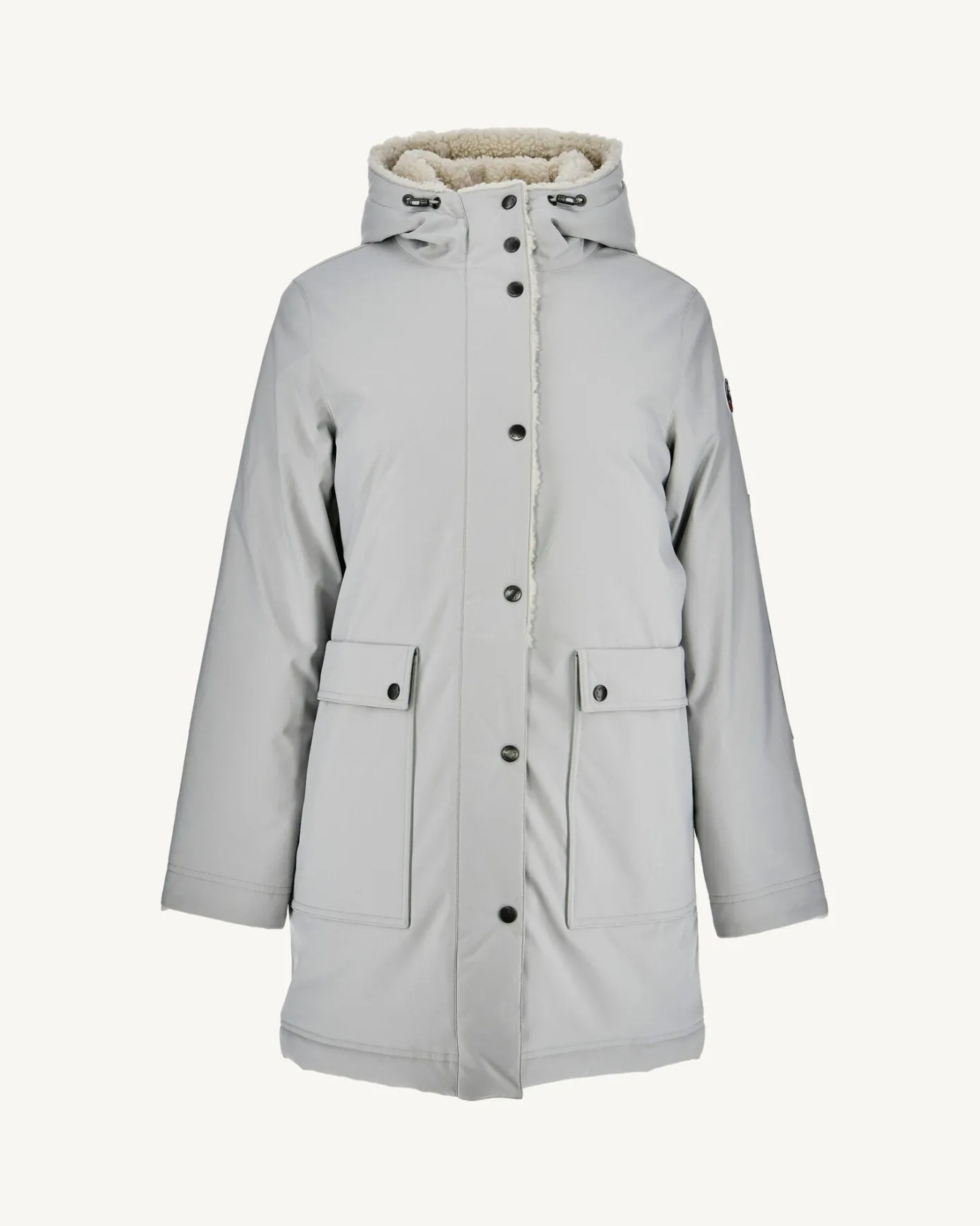 Parka Grand Froid à capuche Gris acier Taiga