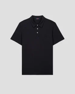 Polo en coton biologique Noir Lavan