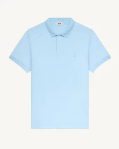 Polo en coton Bleu glacier Alvaro