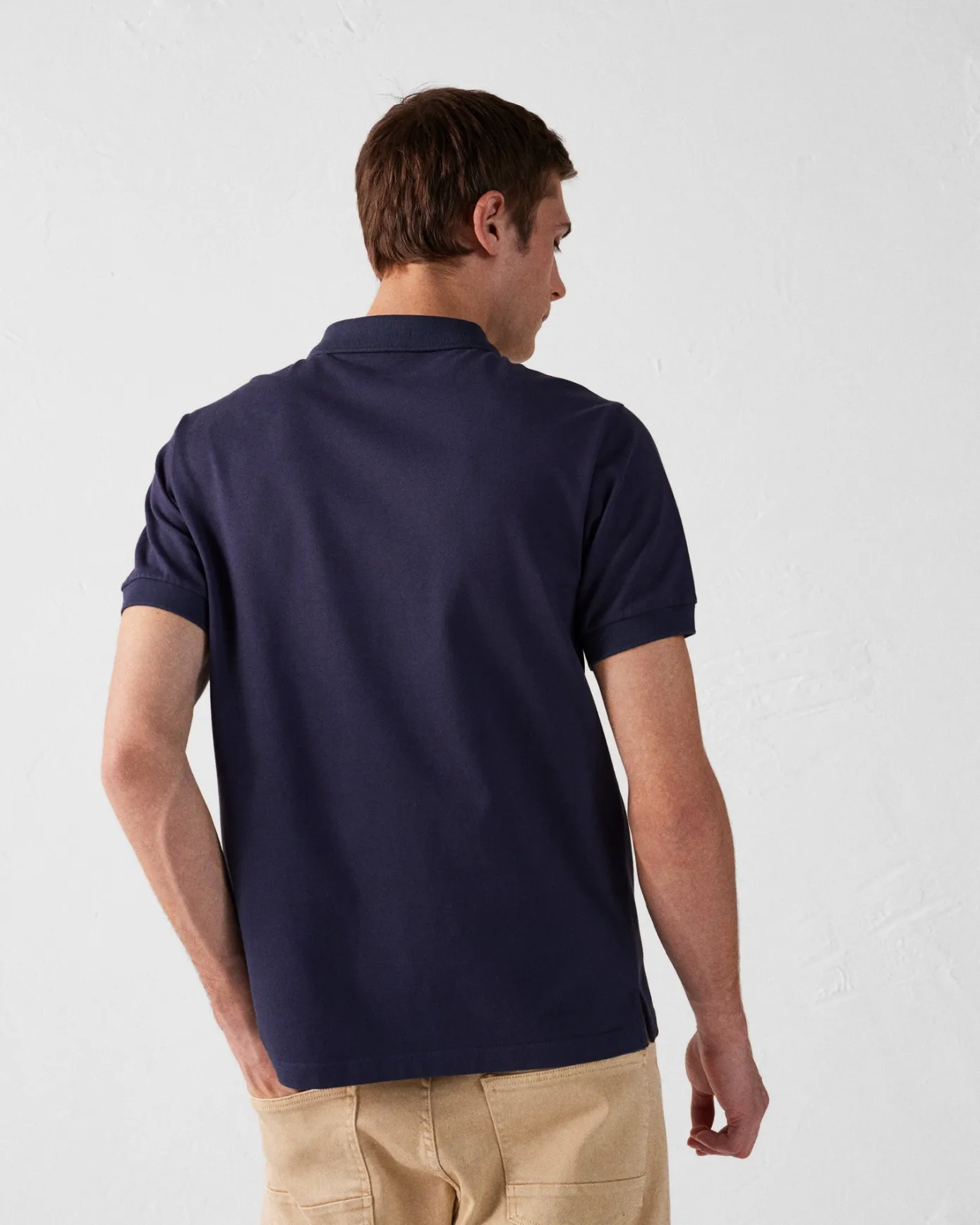 Polo en coton Marine Alvaro