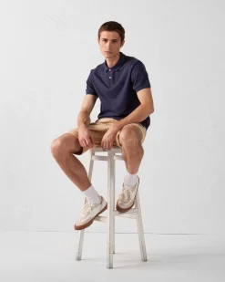 Polo en coton Marine Alvaro