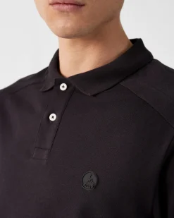 Polo en coton Noir Alvaro