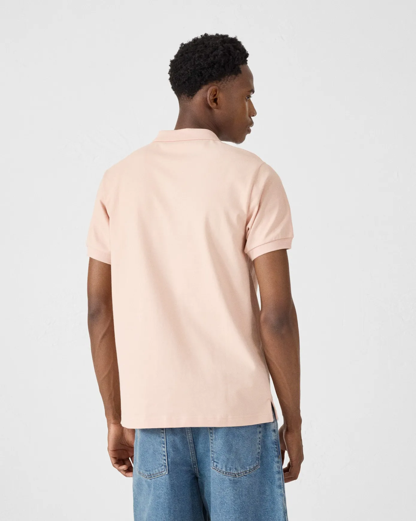 Polo en coton Pêche clair Alvaro