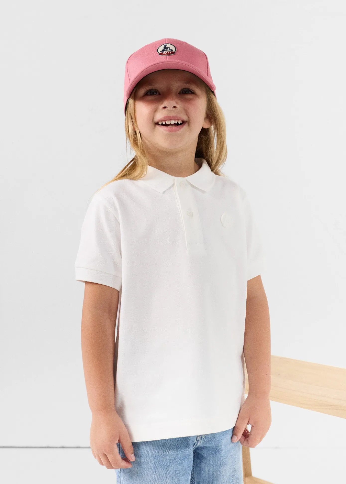Polo enfant Blanc Enzo