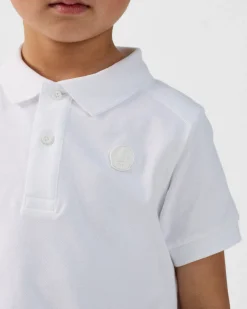 Polo enfant en coton Blanc Ciro