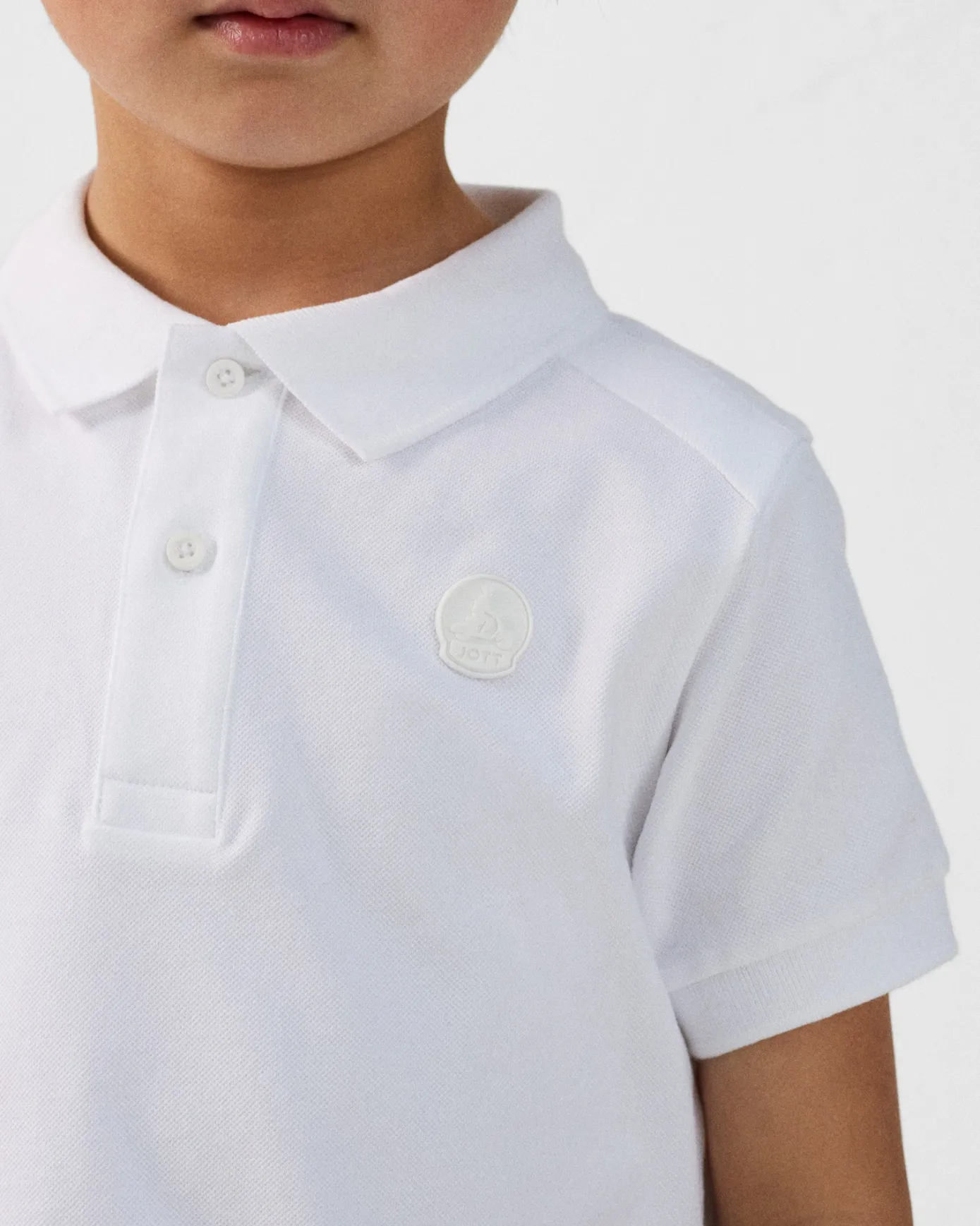 Polo enfant en coton Blanc Ciro