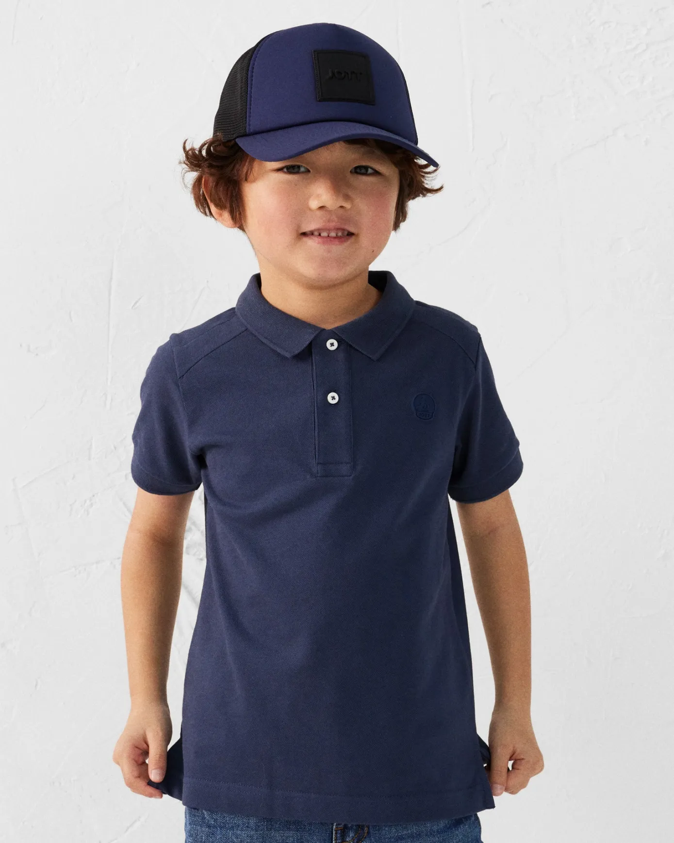 Polo enfant en coton Marine Ciro