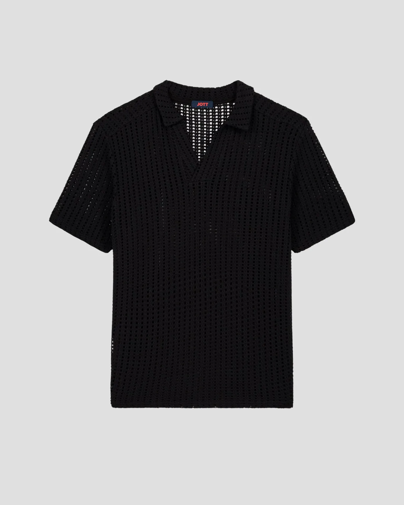 Polo en maille de coton Noir Bruno
