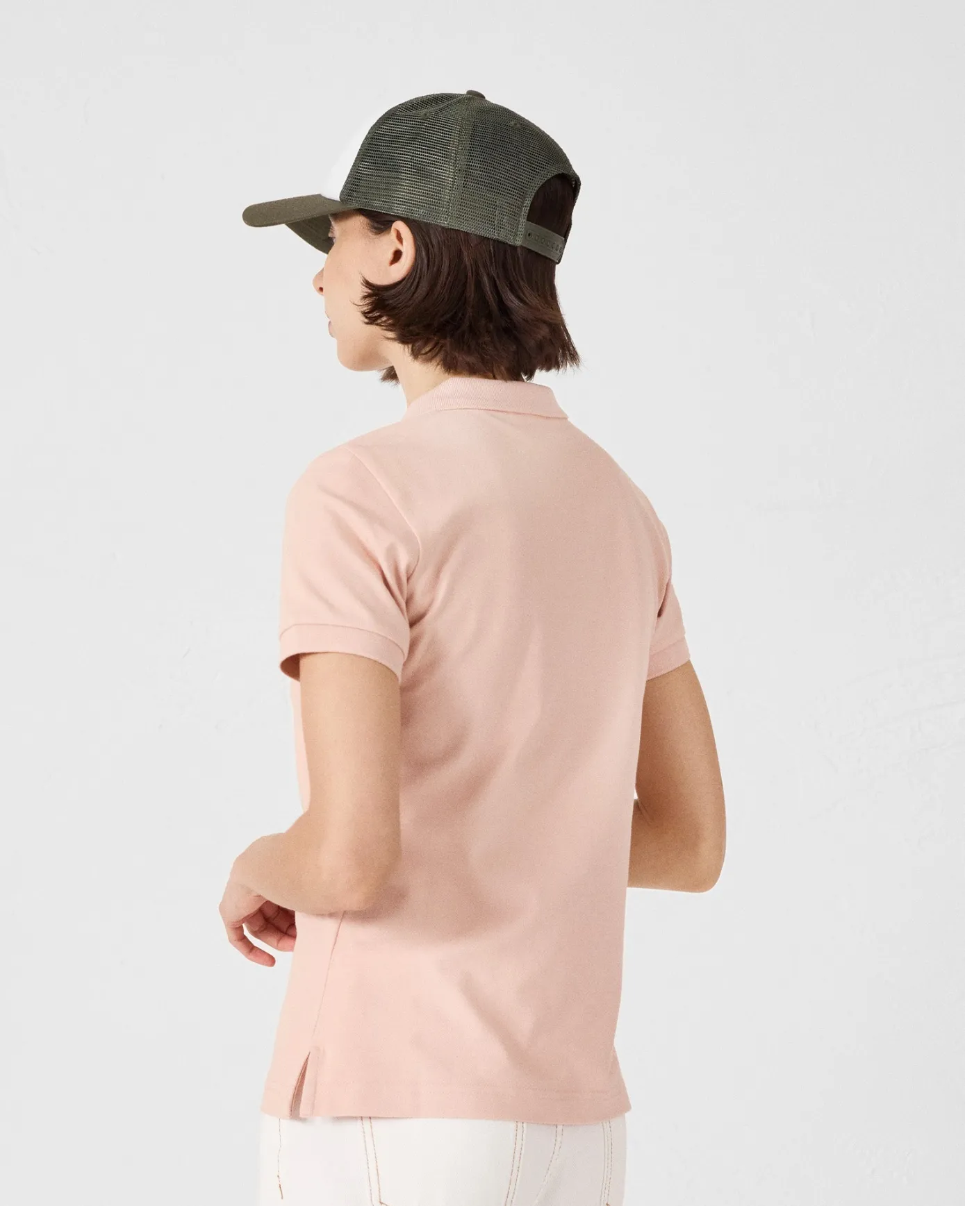 Polo femme Pêche clair May