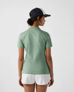 Polo femme Vert minéral May