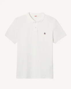 Polo homme en coton biologique Blanc Marbella