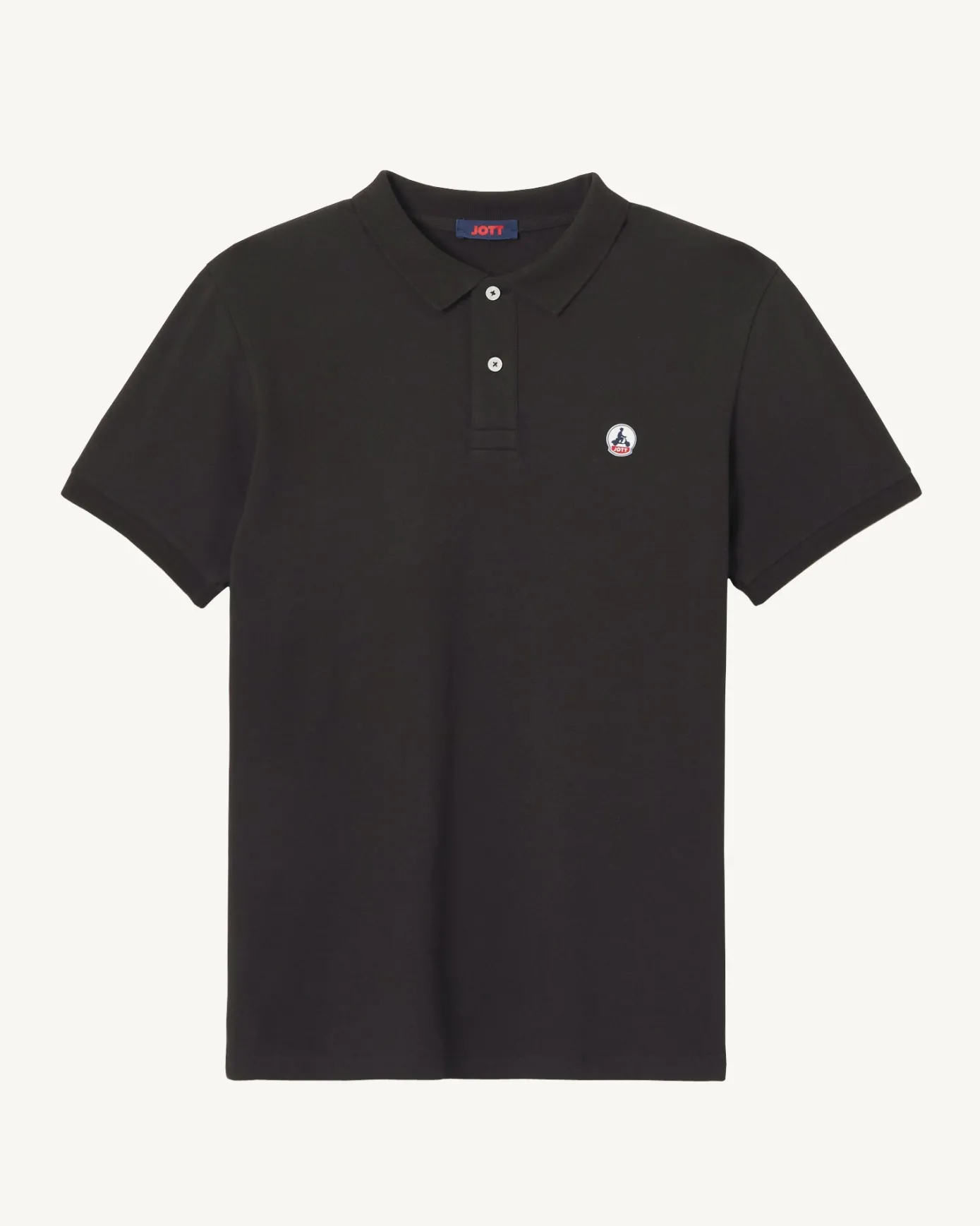 Polo homme en coton biologique Noir Marbella