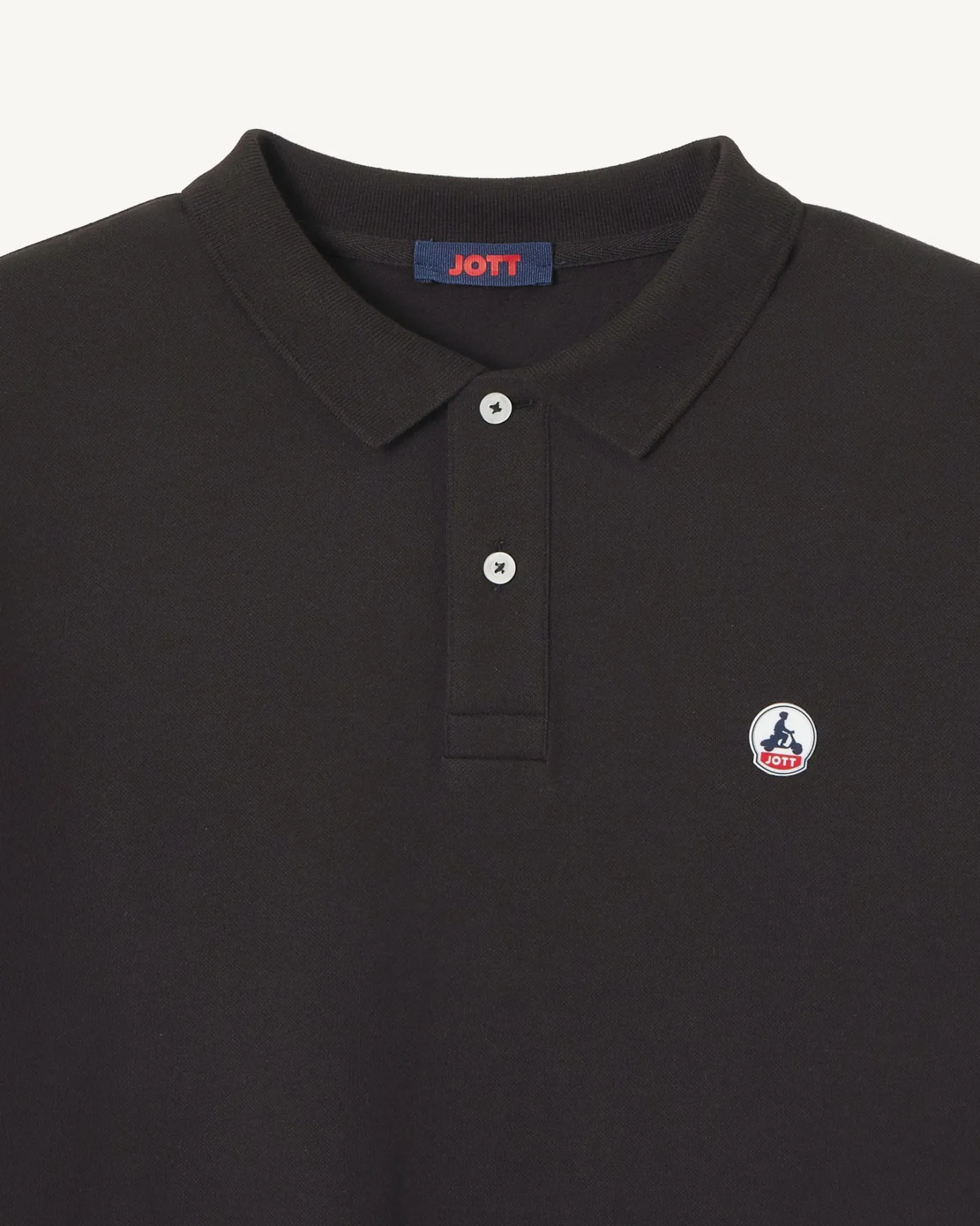 Polo homme en coton biologique Noir Marbella