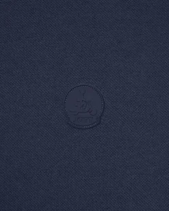Polo manches longues en coton Marine Carlos