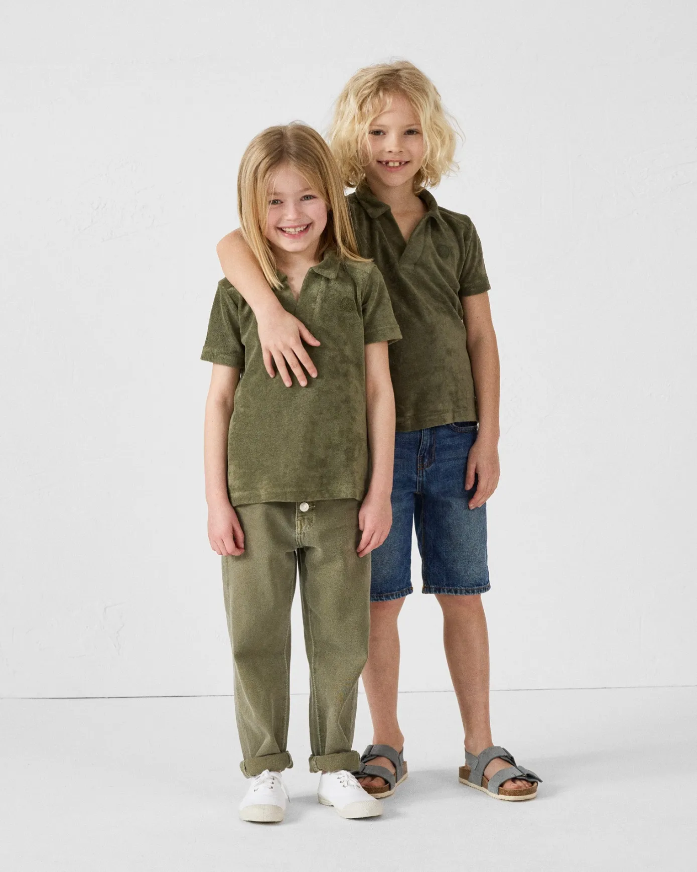 Polo éponge Army Terry