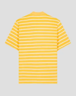 Polo éponge manches courtes Jaune abeille rayé Buggy stripe