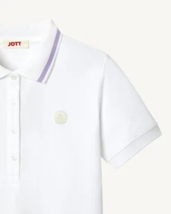Polo stretch Blanc Gaia
