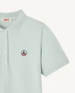 Robe polo en coton biologique Menthe poivrée Palma