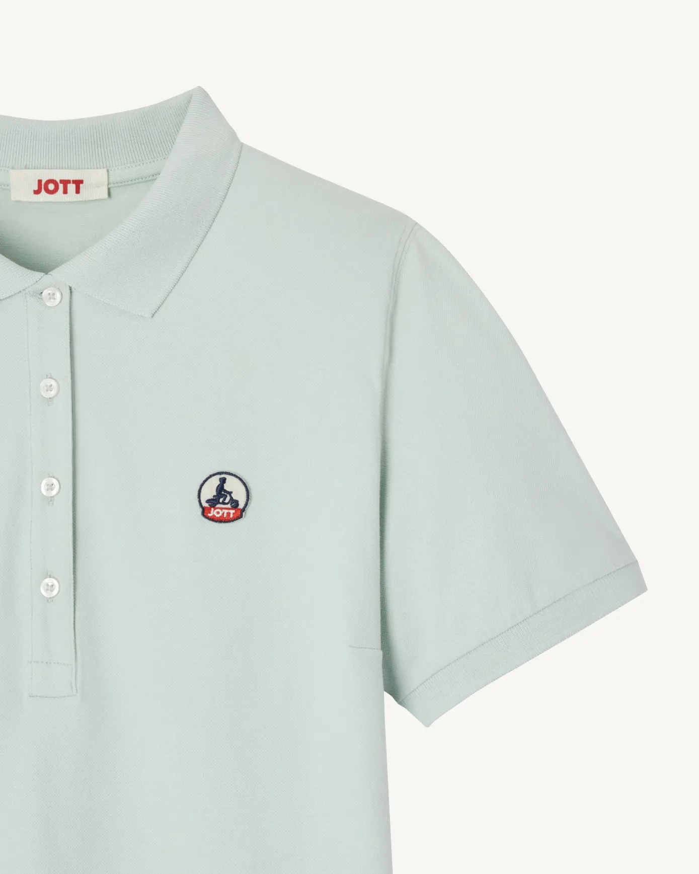 Robe polo en coton biologique Menthe poivrée Palma